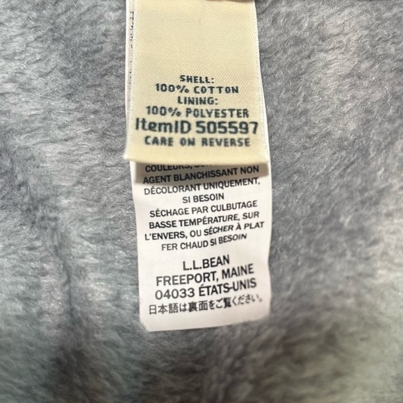 L.L. Bean Shacket Red/White Plaid Fleece Lined Shirt Jacket Size Medium - Picture 10 of 10